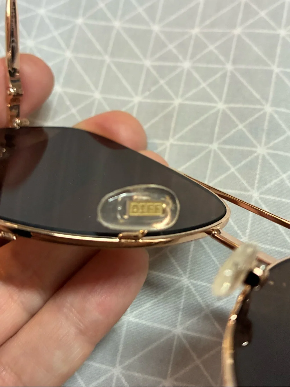NWT Diff Scarlett Aviator Sunglasses Gold Frame/Brown Lens